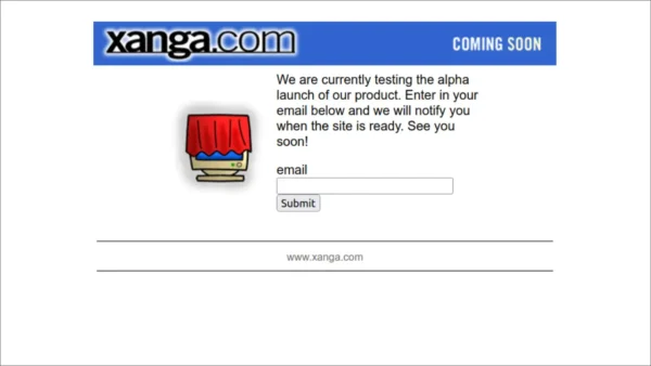 screenshot of Xanga from 1999